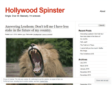 Tablet Screenshot of hollywoodspinster.wordpress.com