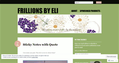 Desktop Screenshot of frillions.wordpress.com