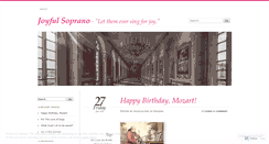 Desktop Screenshot of joyfulsoprano.wordpress.com