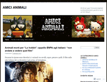 Tablet Screenshot of animaliamici.wordpress.com