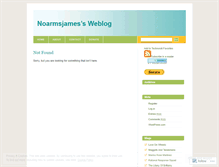 Tablet Screenshot of noarmsjames.wordpress.com