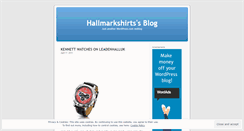 Desktop Screenshot of hallmarkshirts.wordpress.com