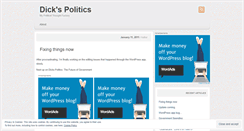 Desktop Screenshot of dickspolitics.wordpress.com