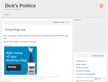 Tablet Screenshot of dickspolitics.wordpress.com