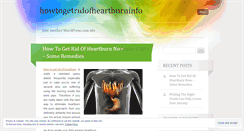 Desktop Screenshot of howtogetridofheartburninfo.wordpress.com