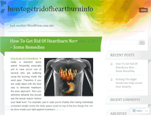 Tablet Screenshot of howtogetridofheartburninfo.wordpress.com