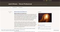 Desktop Screenshot of jackbrowntelecomprofessional.wordpress.com