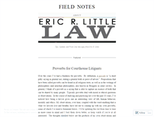 Tablet Screenshot of erllaw.wordpress.com