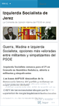 Mobile Screenshot of izquierdasocialistajerez.wordpress.com