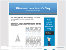 Tablet Screenshot of missvenezuelaphotos.wordpress.com