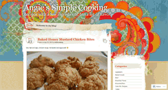 Desktop Screenshot of angiessimplecooking.wordpress.com