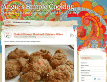 Tablet Screenshot of angiessimplecooking.wordpress.com