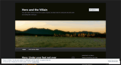 Desktop Screenshot of heroandthevillain.wordpress.com