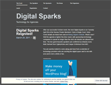 Tablet Screenshot of digitalsparkslondon.wordpress.com