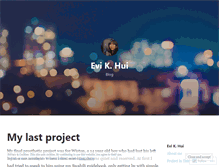 Tablet Screenshot of evikhui.wordpress.com