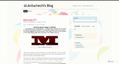 Desktop Screenshot of anitachechi.wordpress.com