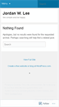 Mobile Screenshot of jordanwaynelee.wordpress.com