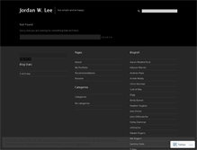 Tablet Screenshot of jordanwaynelee.wordpress.com