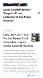 Mobile Screenshot of lazerguidedmelody.wordpress.com