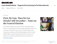 Tablet Screenshot of lazerguidedmelody.wordpress.com