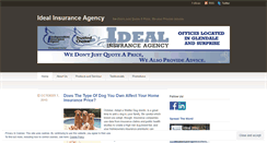 Desktop Screenshot of idealinsuranceagency.wordpress.com