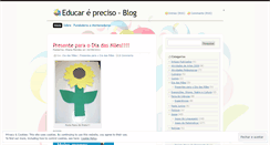 Desktop Screenshot of educarepreciso.wordpress.com