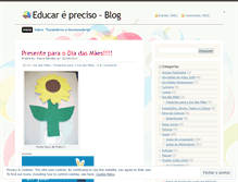 Tablet Screenshot of educarepreciso.wordpress.com