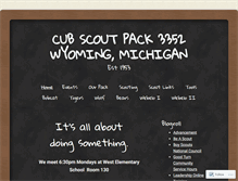 Tablet Screenshot of cubscoutspack3352.wordpress.com