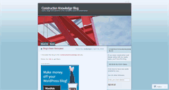 Desktop Screenshot of constructionknowledge.wordpress.com