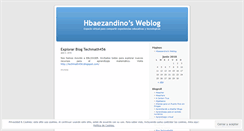 Desktop Screenshot of hbaezandino.wordpress.com