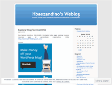 Tablet Screenshot of hbaezandino.wordpress.com
