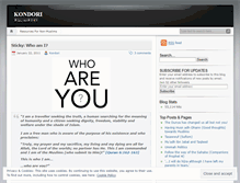 Tablet Screenshot of kondori.wordpress.com