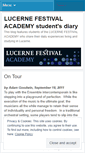 Mobile Screenshot of lucernefestivalacademy.wordpress.com