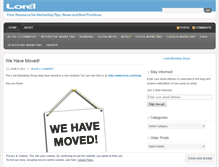 Tablet Screenshot of lorelmarketing.wordpress.com