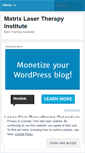 Mobile Screenshot of matrixlasertherapy.wordpress.com