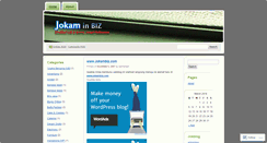 Desktop Screenshot of bisnisjokam.wordpress.com