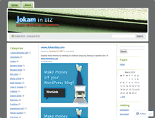 Tablet Screenshot of bisnisjokam.wordpress.com