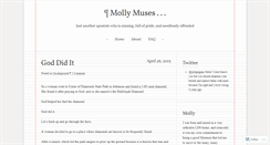 Desktop Screenshot of mollymuses.wordpress.com