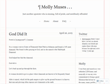 Tablet Screenshot of mollymuses.wordpress.com