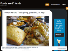 Tablet Screenshot of foodsarefriends.wordpress.com