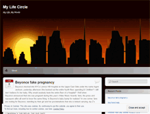 Tablet Screenshot of mylifecircle.wordpress.com
