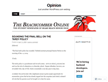 Tablet Screenshot of beachcomberopinion.wordpress.com