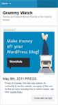 Mobile Screenshot of grammywatch.wordpress.com