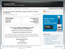 Tablet Screenshot of grammywatch.wordpress.com