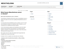Tablet Screenshot of mesothelioma76.wordpress.com