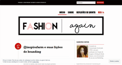 Desktop Screenshot of fashionagain.wordpress.com