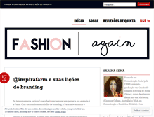 Tablet Screenshot of fashionagain.wordpress.com