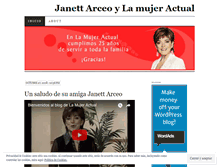 Tablet Screenshot of janetarceo.wordpress.com