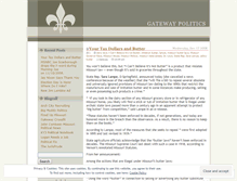 Tablet Screenshot of gatewaypolitics.wordpress.com