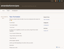 Tablet Screenshot of amandasfunrecipes.wordpress.com